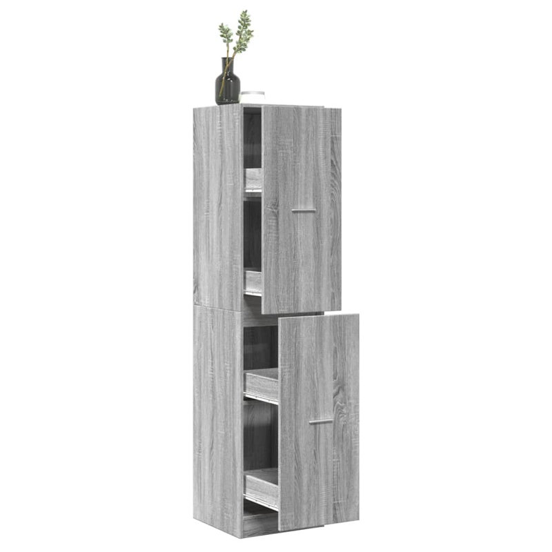 Roswita Bathroom Storage, Grey/Sonoma