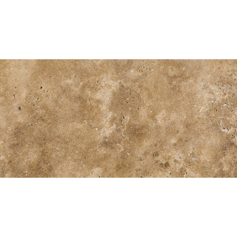 Carrelage pour mur et plancher en noyer et travertin mat 6 x 12 po