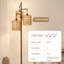 65" Rattan Tree Floor Lamp with Dimmer Switch , 3 Bulbs Included