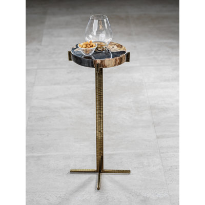 Bentlee Solid Wood Top End Table