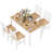 4-Person Rectangular Dining Set-1831774399