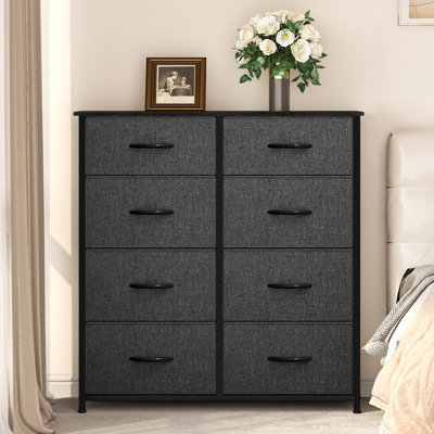 Marbleton 8 Drawer Chest of Drawers, 85.6Cm W Bedroom Drawers