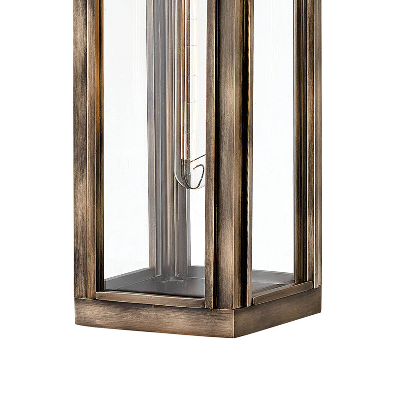 Harbor Sag Outdoor Wall Lantern, 16.25" H x 5.5" W x 7.5" D, Burnished Bronze