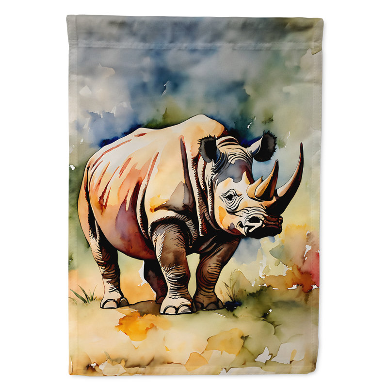 Drapeau de jardin Rhinoceros