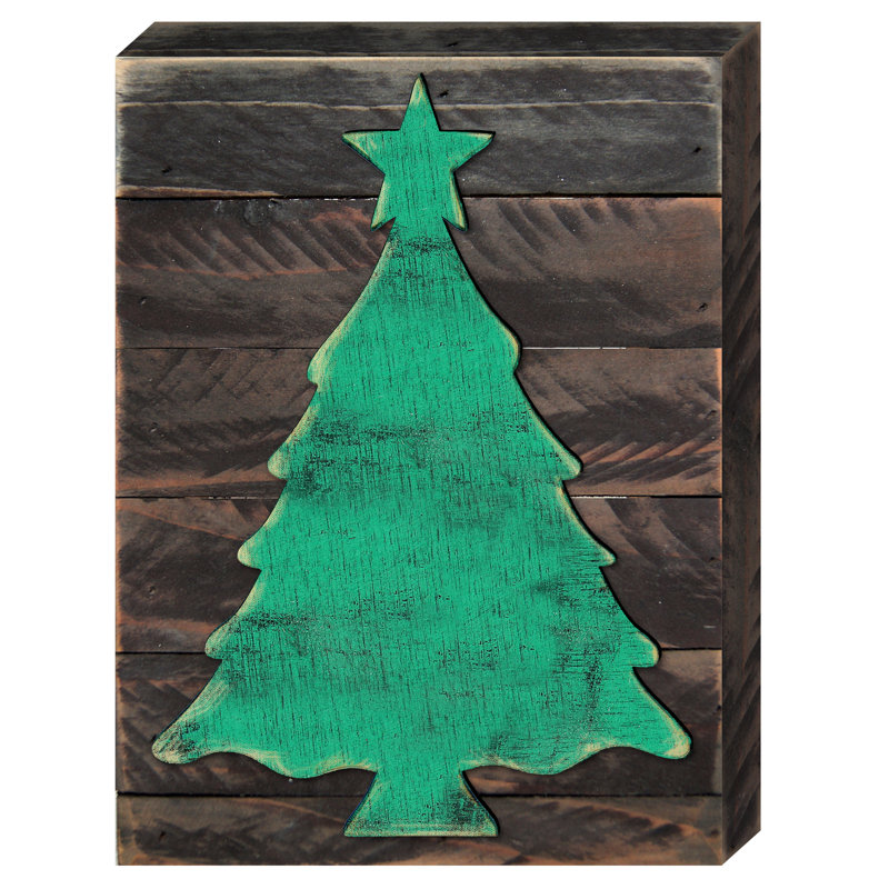Décoration de Noël arbre de Noël, H 12 po x l 9 po x P 1,5 po