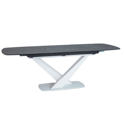 Melany Extendable Metal Base Dining Table