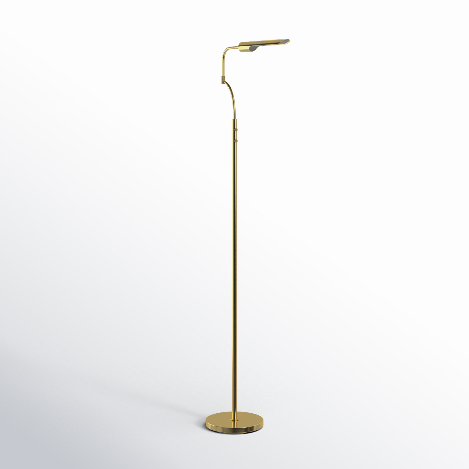 Mariner 66'' Dimmable LED Smart Enabled Floor Lamp, Antique Brass