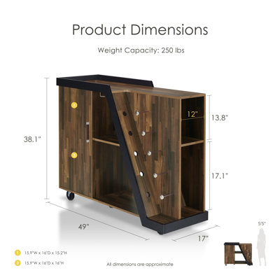 Pernell 49'' Home Bar