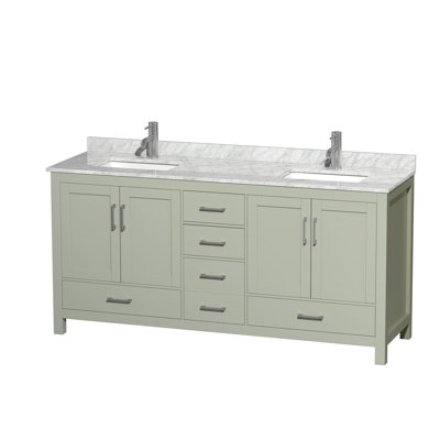 Sheffield 72" Double Bathroom Vanity Set
