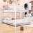 Annlynn Metal Twin Over Full Bunk Bed Frame With Safety Guard Rails-43798078