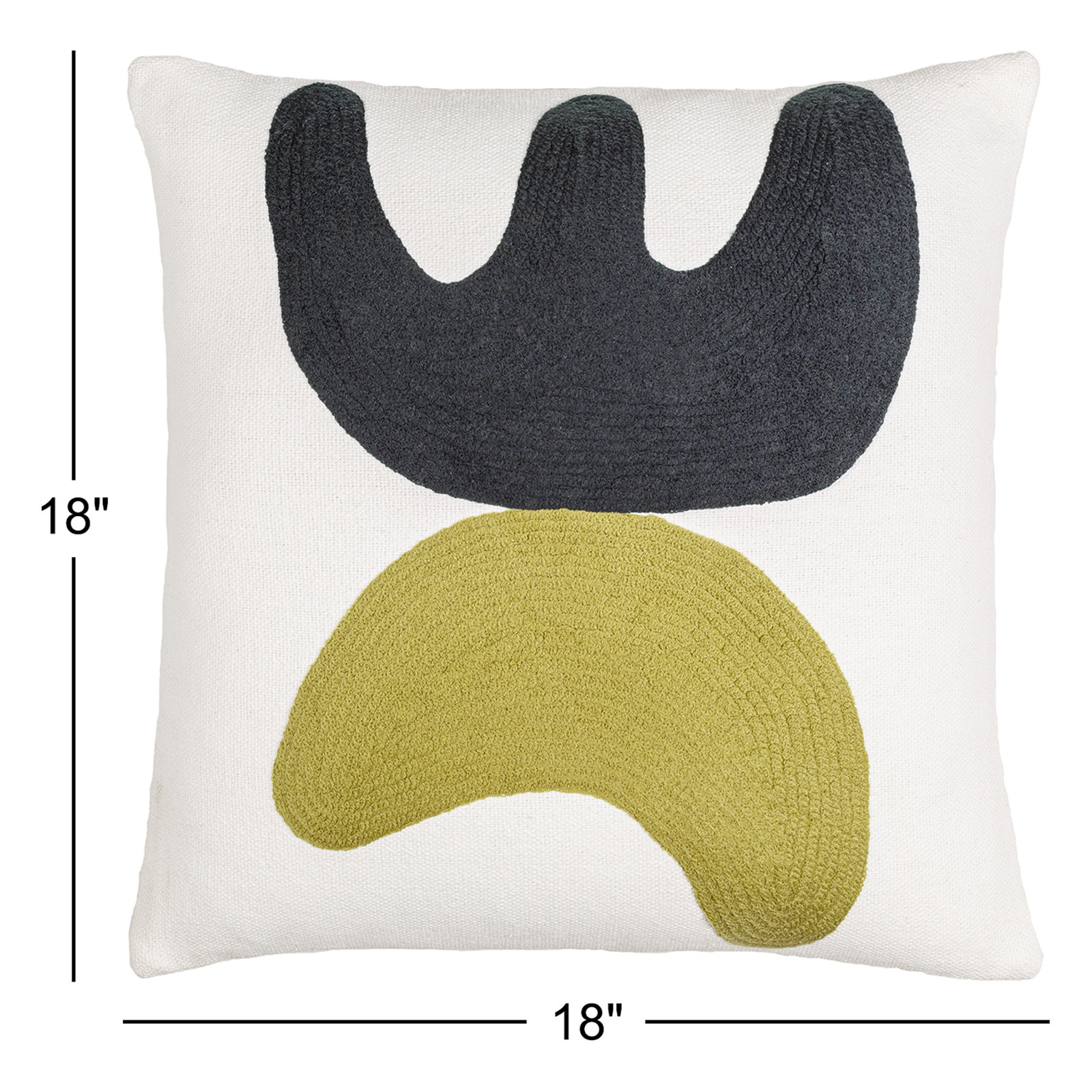 Jason Wu Adobe Pillow Cover & Insert, 18" x 18", Pillow Cover Only - No Insert