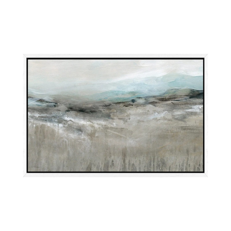 Distant Foothills by Carol Robinson - Painting on Canvas, 66.04 cm H x 45.72 cm W, White Framed