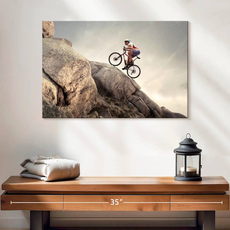 Rocky uphill cycling Sireci, H 16 po x l 24 po