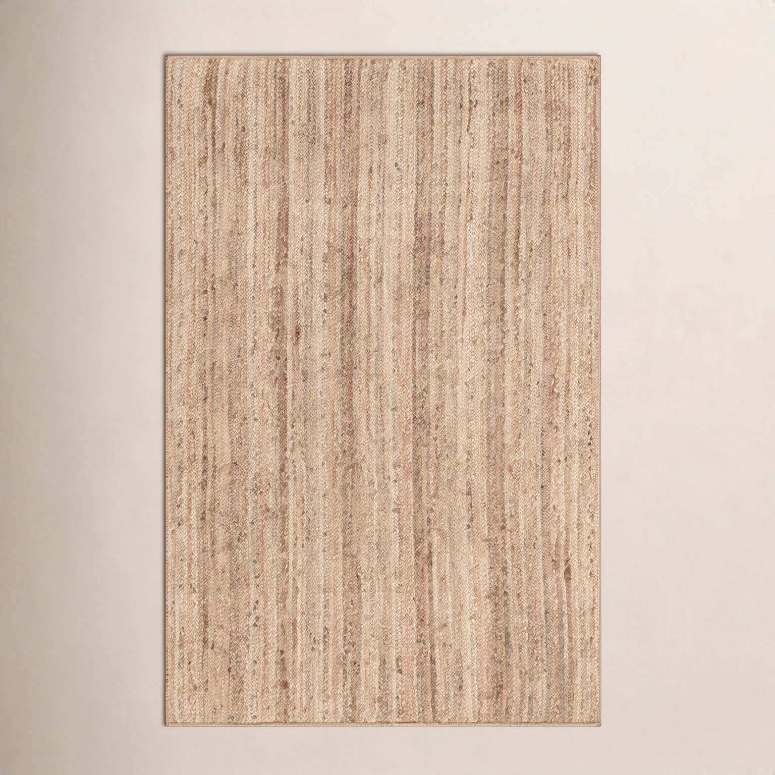 Natural Hand-Woven Jute Rug, Rectangle 6' x 9'