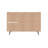 Bradley 54" Mid-Century Modern Sideboard with 4 Shelves in Rustic Brown-1691207980