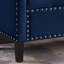 Banc de rangement rembourré capitonné avec garniture cloutée et accoudoirs pour le vestibule et le salon-595957609