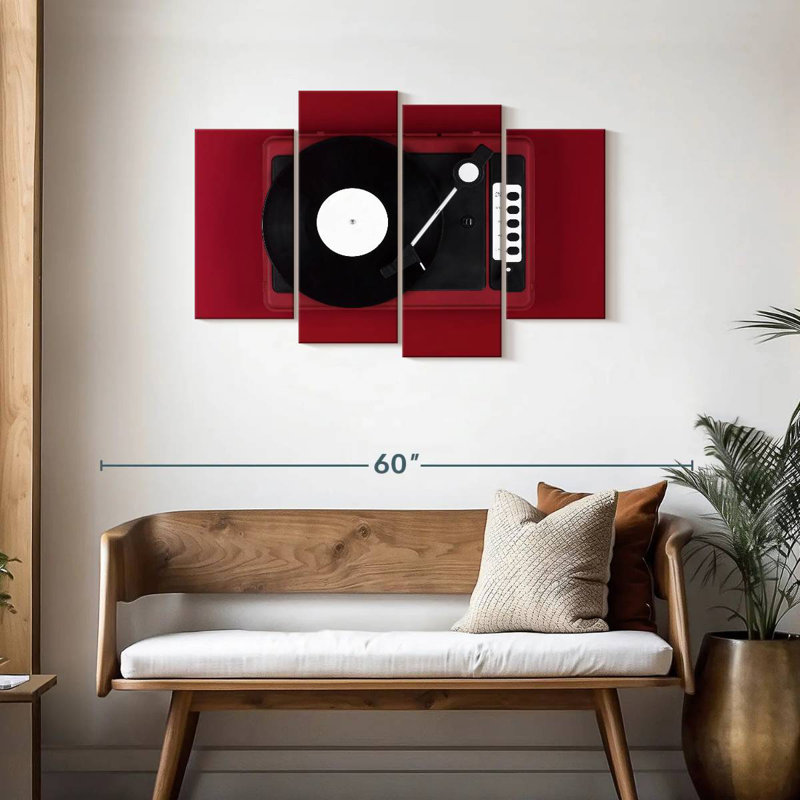 Abarca Red Turntable, 27'' H x 43'' W