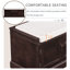 Banc de rangement TREXM avec 2 tiroirs et 2 armoires, couleur espresso-1292986299