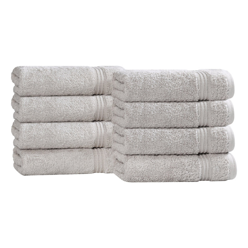 Oleg Heritage Egyptian Cotton Soft Absorbent Luxury Hand Towel, Silver