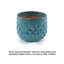 Jardinière en céramique bleue pour patio, jardin, rebord de fenêtre et plus (3 pièces)