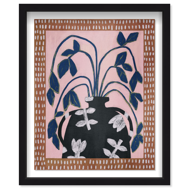 Harvest Blush Print by Oliver Gal, 25.5"H x 21.5"W, Black Shadowbox