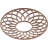 18"OD x 6 1/8"ID x 1/4"T Cannes Wood Fretwork Pierced Ceiling Medallion, Alder-63411902-63411924