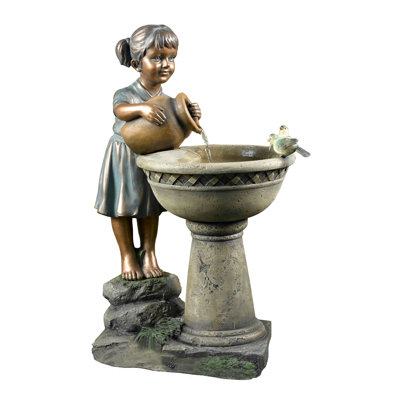 Johnelle Handcrafted Outdoor Sculptural Fountain