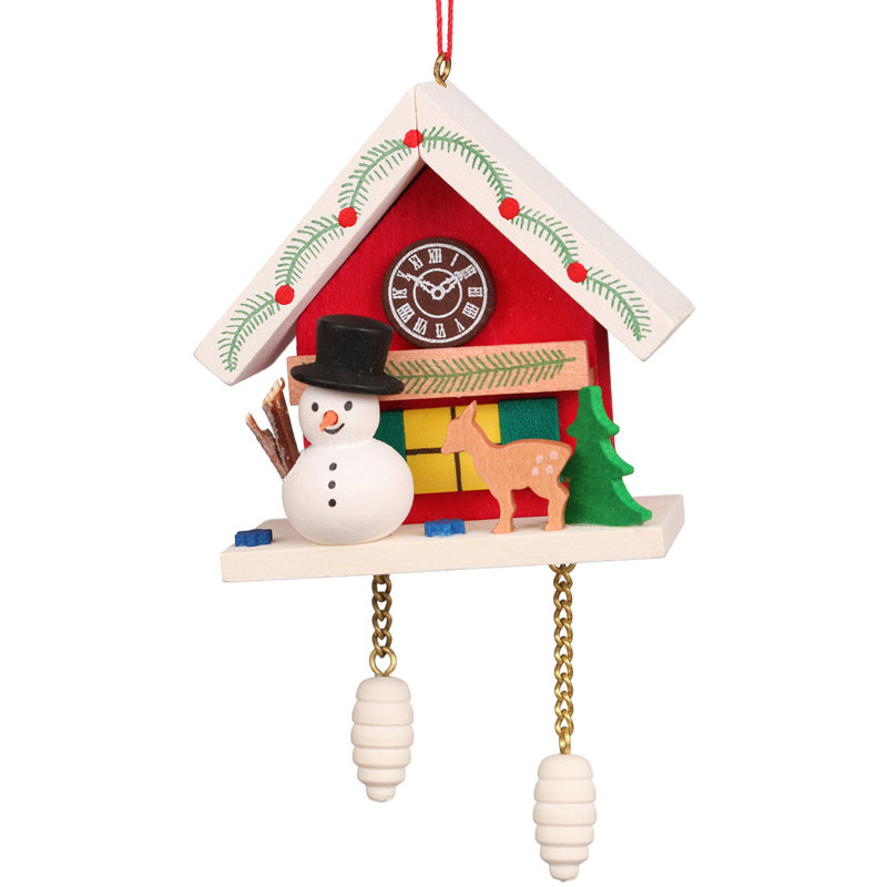 2.5'' Wood Hanging Figurine Ornament