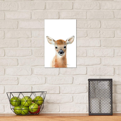 Baby Deer Fawn - Wrapped Canvas Painting