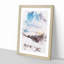 The Cloudy Mountains - Picture Frame Graphic Art-56924727-56924725