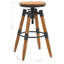 Tabourets de bar Williston Forge 2 pièces en bois de sapin massif