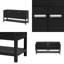 Console fonctionnelle noire U-Style pour le hall d'entrée-1609286960
