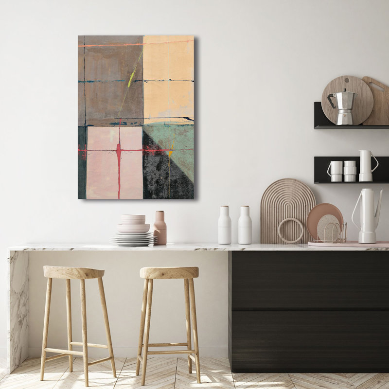 "Abstract Painting: Collective Spirit II" By Anne Munson, 100cm H x 70cm W x 4cm D