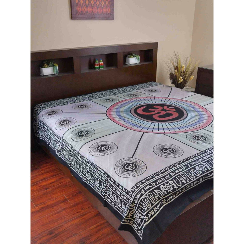 Tapisserie de teinture en coton mandala om