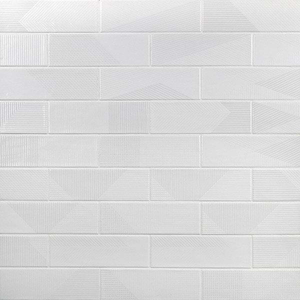 Enigma 2 in. x 8 in. Tile, White
