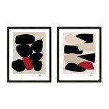 Ink & Jewel Set Of 2 Print by Lee Lessem