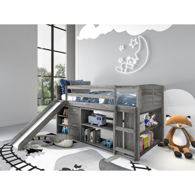 Christian Louvre Twin Low Loft Configurable Bedroom Set