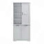 Armoire de rangement pour salle de bain avec portes et tiroirs, panier à linge inclinable, plusieurs espaces de rangement, style autoportant, tablette ouverte, tablette réglable-397538957
