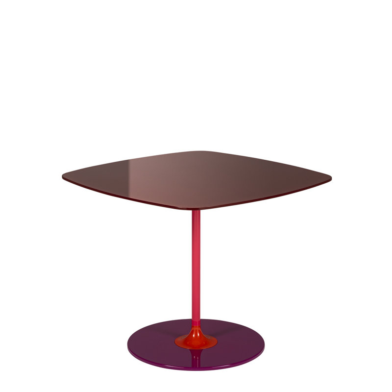 Table d'appoint thierry thierry, Bourgogne, H 15,75 po x l 19,66 po x P 19,66 po