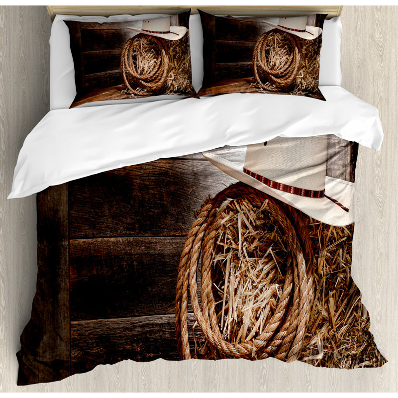 Coastal Polyester Duvet Cover, Queen Duvet Cover + 2 Shams
