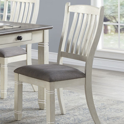 Ensemble de chaises de salle à manger rembourrées en tissu 2 pièces