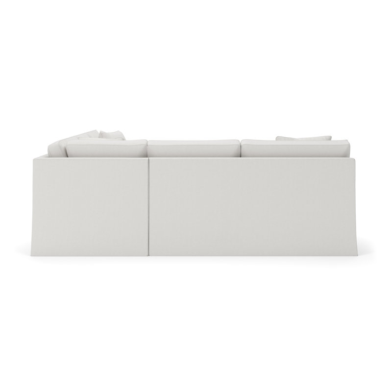 Conradina 2-Piece Slipcovered Sectional, Bella Toast Performance Velvet, Right Hand Facing