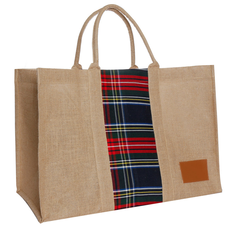 Sarina Jute Log Carrier, Natural