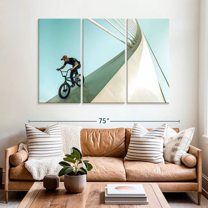 BMX Rider, 42" H x 65" W