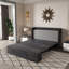 Lit escamotable 57 po avec matelas, armoire de rangement et de charge - chambre d'amis, salon, bureau-694565777