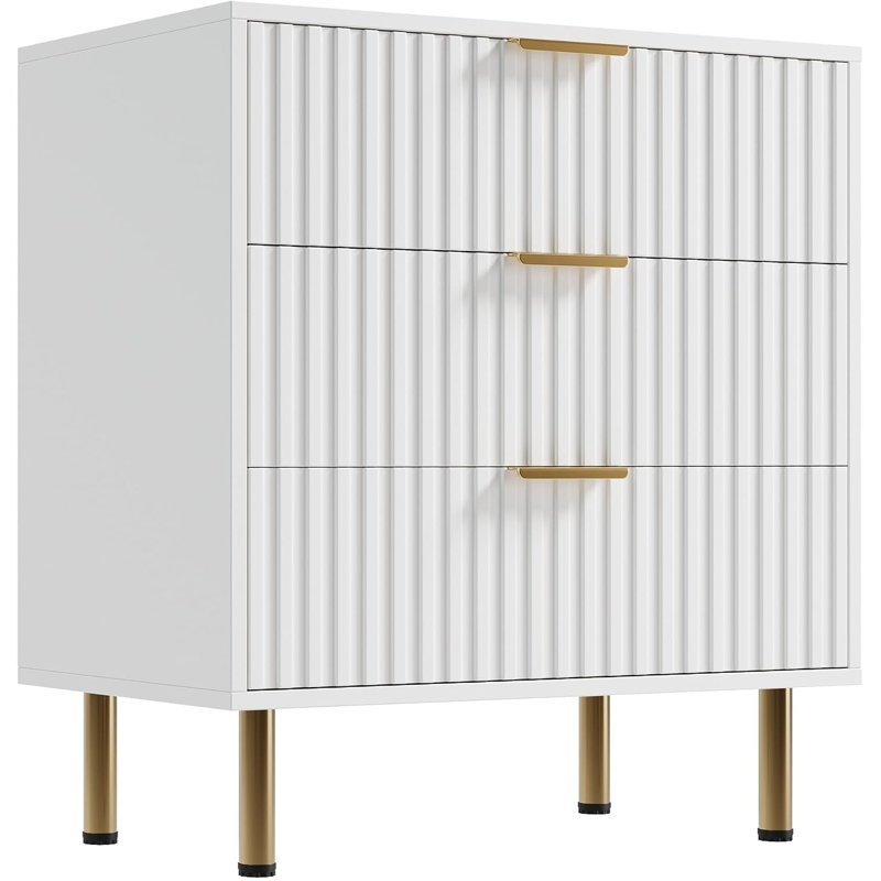 Chest of 3 Drawers, White