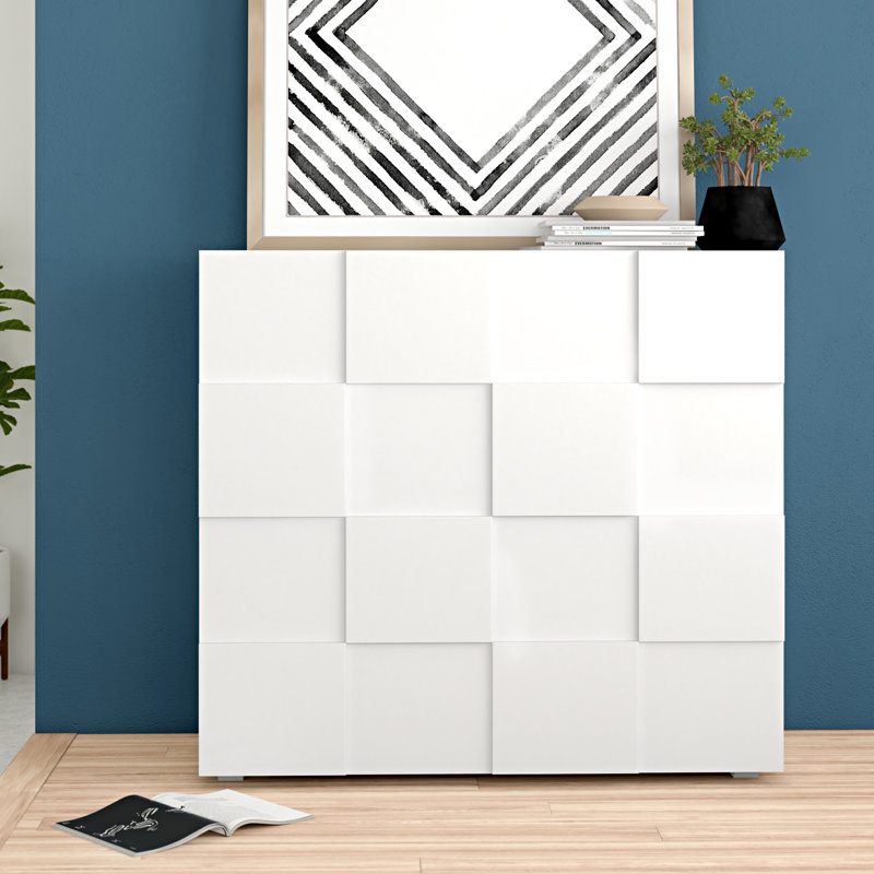Bailee 121cm Sideboard, Gloss White