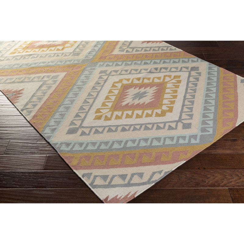 Feliciana  Wool Geometric Indoor Rug, Rectangle 8' x 10'