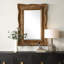 Miroir festonné doré antique Caterina