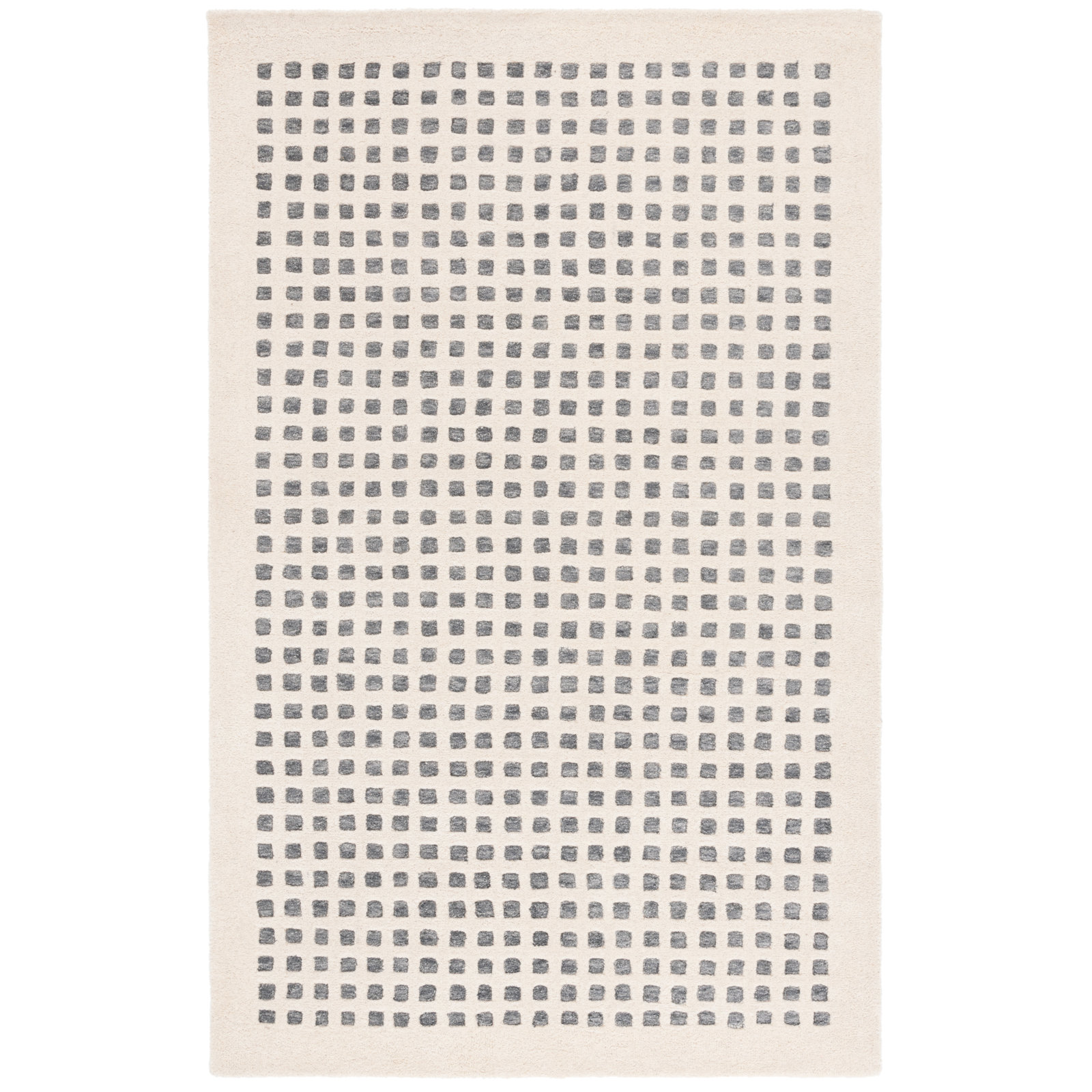 705 Hand Tufted 85% Wool; 15% Cotton Geometric Rug, Rectangle 3' x 5'